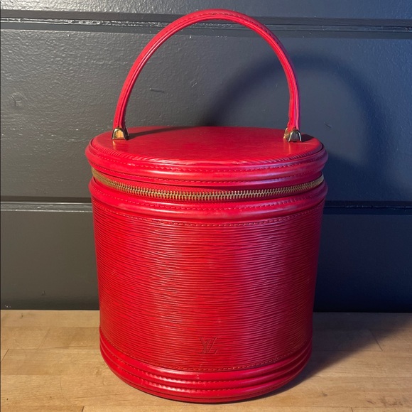 Louis Vuitton Handbags - Louis Vuitton w/COA Cannes Red Epi Vanity Top Handle Bucket Bag!